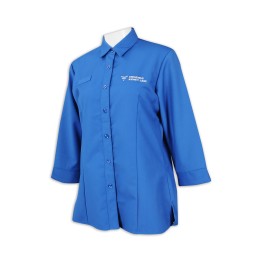 R285 Customized Women's Net Color Shirt Seven-point sleeve / nine-point sleeve 65% polyester 35% cotton Singapore Medical staff uniform Shirt supplier R285 Customized Women's Net Color Shirt Seven-point sleeve / nine-point sleeve 65% polyester 35% cotton Singapore Medical staff uniform Shirt supplier